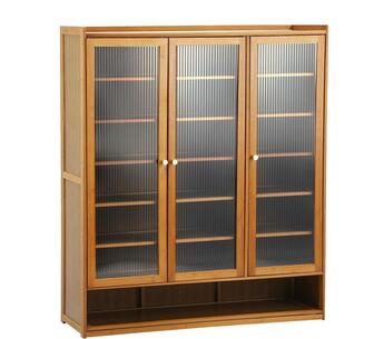 Newington Shoes Storage Cabinet 3 Doors Brown