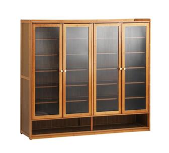 Newington Shoes Storage Cabinet 4 Doors Brown