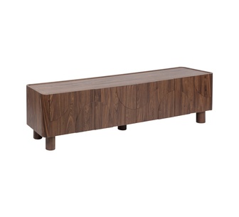 Nexira 3 Shelves Walnut TV Unit