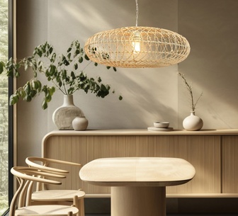 Niamh Rattan Pendant Light Large