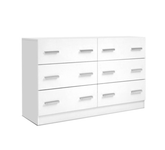 Niall White Chest of 6 Drawers