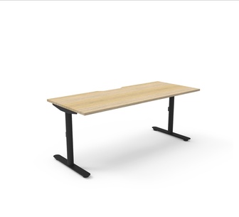 Niero Oak Black Single Desk