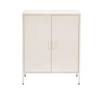 Nikita 2 Door White Buffet Metal Sideboard