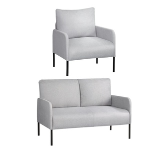 Ganon 4 Seater Grey Sofa Set with Cushion