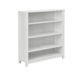 Nordica 4 Tier White Bookshelf