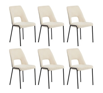 Set of 6 Normie Beige Dining Chair