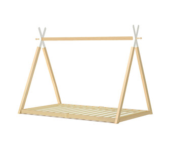 Nowee Single Teepee House Pine Wood Kids Bed Frame