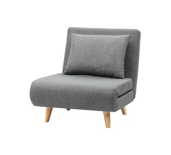 Odalyn 1 Seater Grey Convertible Sofa Bed