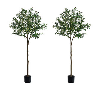 2 Pack 150cm Artificial Olive Tree Green