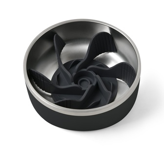 Olie Double Wall Dog Bowl Black Large