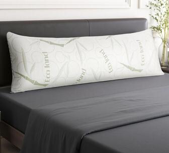 Gomez White Body Support Bamboo Pillow