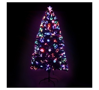 Holly Jolly 1.2M Optic Fibre LED Christmas Tree Multi