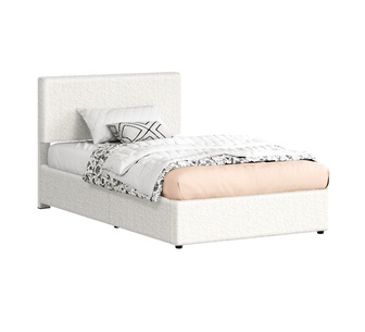 Orinelle KNS White GasLift Adjustable Headboard Bed Frame