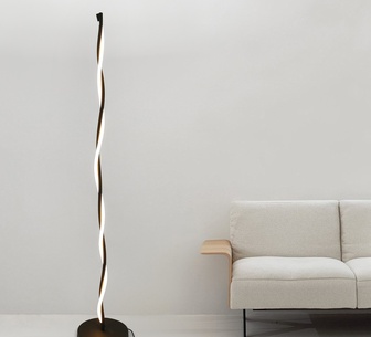 Orian Dimmable LED Floor Light Black