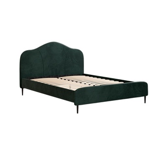 Orly Queen Green Velvet Bed Frame