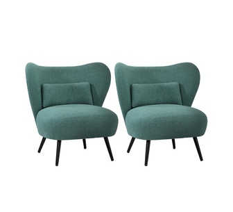Set of 2 Orlando Green Armchair