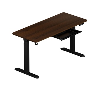 Orlithia Standing Desk Black/Walnut