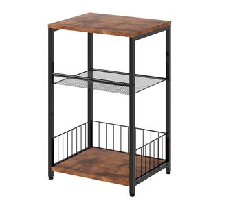 Oryxel 3 Tier Brown Side Table