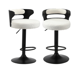 Osvald Set of 2 Bar Stools White