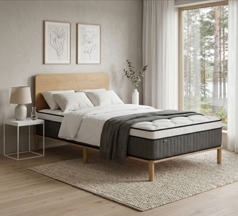 Osaka Natural Bed Frame & Arla KingSingle Mattress Package