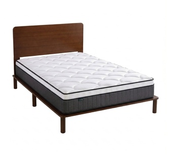 Osaka Walnut Bed Frame & Arla KingSingle Mattress Package
