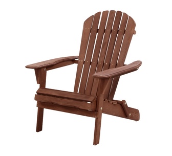 Kova Brown Wooden Adirondack Outdoor Chair