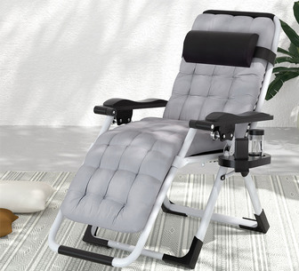 Sonya Black Folding Outdoor Sun Lounge