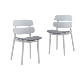 Paco Set of 2 Dining Chairs White