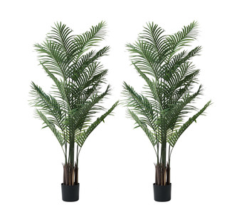 2 Pack 180cm Artificial Palm Tree Green