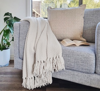 Opalia Throw 130x160cm White