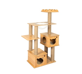Parthenope 138cm Cat Scratching Tree Natural