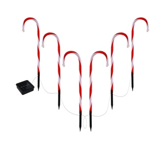 Holly Jolly 6Pcs LED Christmas Path Lights White