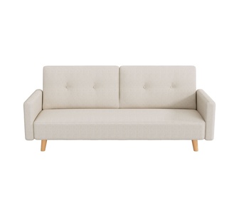 Pavelle 3 Seater Single White Convertible Sofa Bed