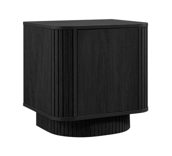 Pedrais Black Bedside Table