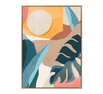 Phelor 70x100cm Multicoloured Modern Abstract Canvas Wall Ar