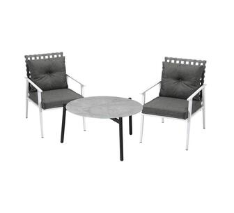 Pennie 3 Piece Outdoor Lounge Set White