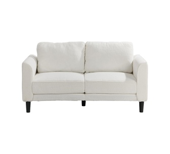 Peros 2 Seater White Boucle Sofa