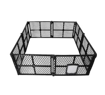 Petronella Foldable Pet Playpen Black