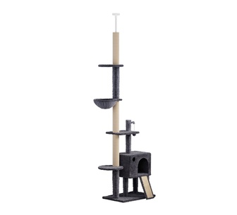 Petronelle 230-275cm Cat Scratching Tree Grey