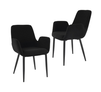 Set of 2 Pilak White Dining Chair