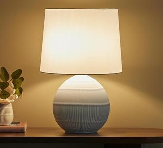 Pippin 51cm White Table Lamp