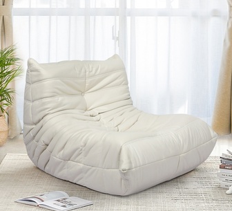 Poly 1 Seater Beige Caterpillar Compressed Chair