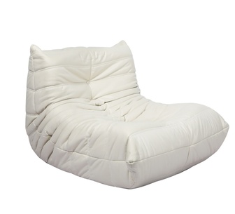 Poly 1 Seater Beige Caterpillar Compressed Chair