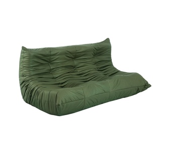 Poly 3 Seater Green Caterpillar Compressed Lounge Sofa