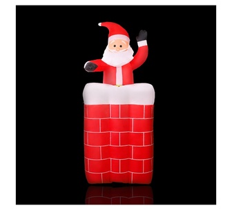 Holly Jolly 1.8M Santa Pop Christmas Inflatable Red