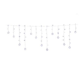 Holly Jolly 6M LED Solar Powered Icicle String Lights White