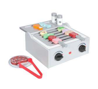 Poyel White Wooden Grill Playset