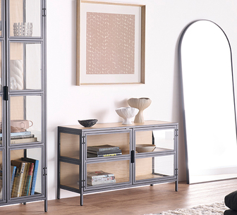 PASADENA DISPLAY CABINET LOWLINE OAK