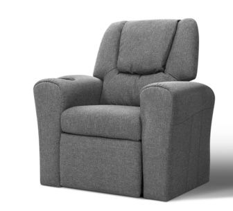 Quency Kids Recliner Armchair Grey