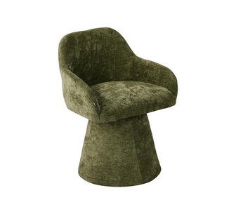 Quorin Green Chenille Dining Chair